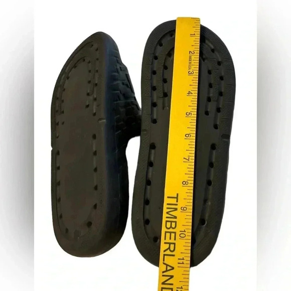 Women’s Size 11 Men’s Size 9.5 Chunky Textured Black Slide On Sandals - Picture 7 of 8